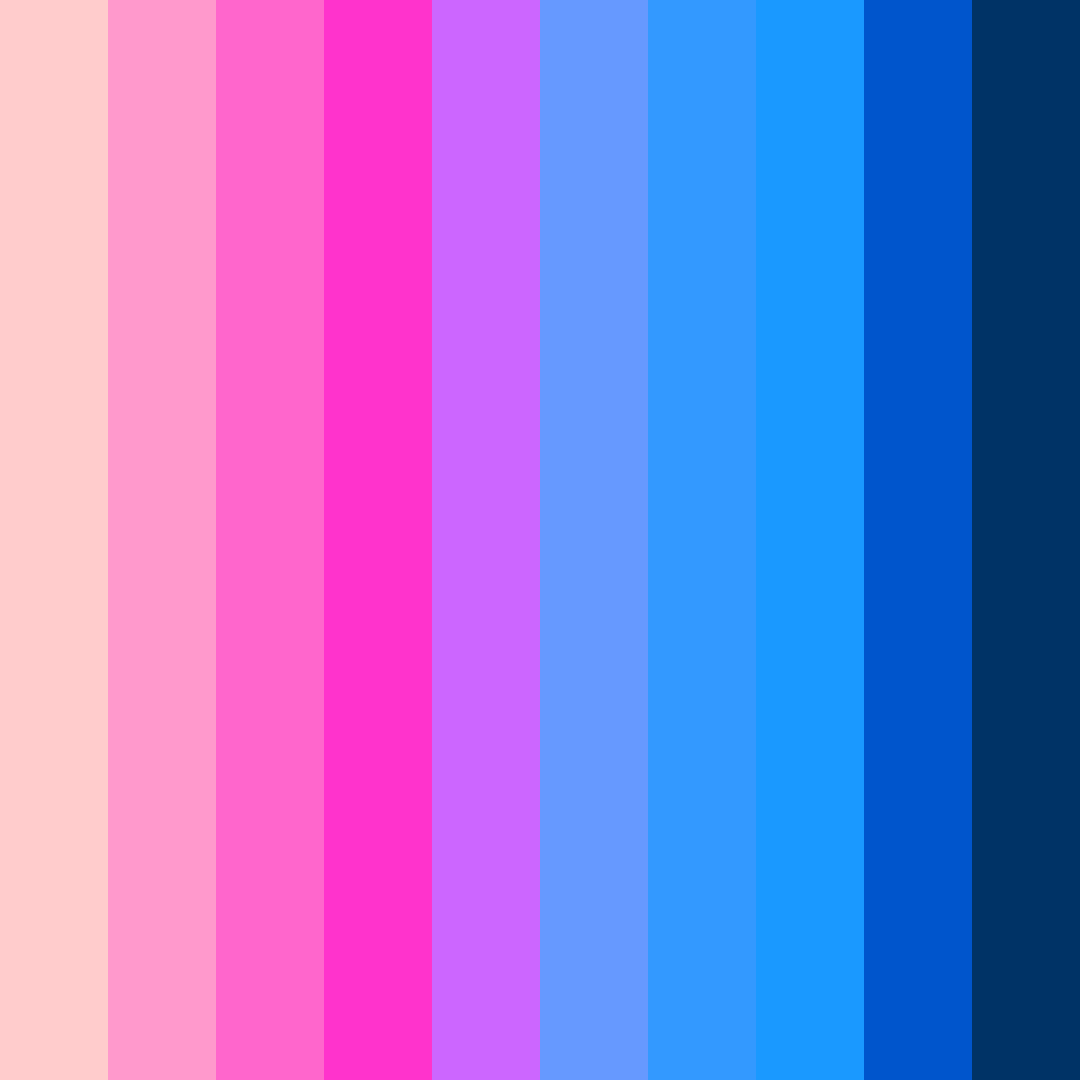 Download crimson to azure dreamscape color palette PNG image (square)