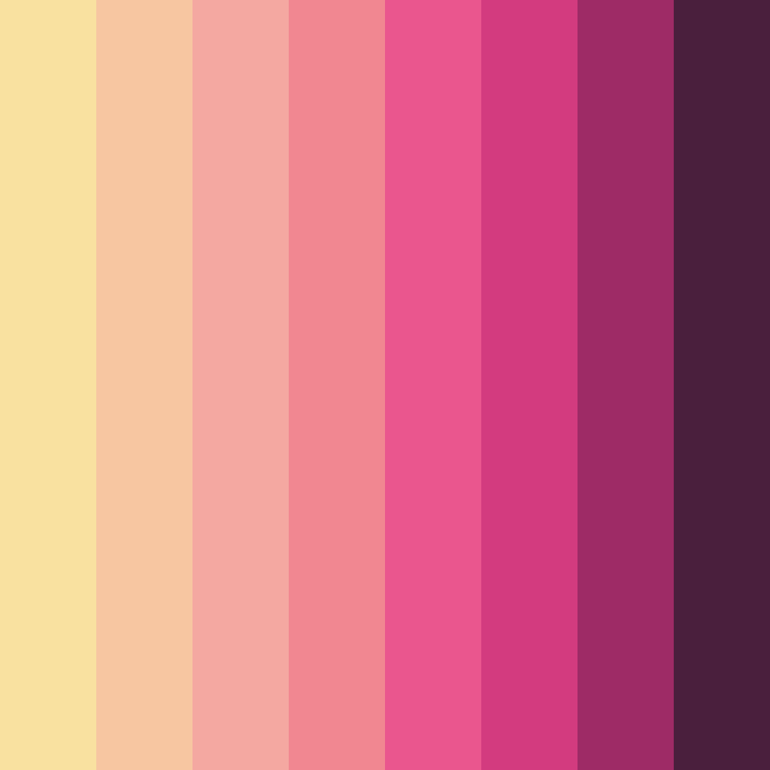 Download blushing boudoir color palette PNG image (square)