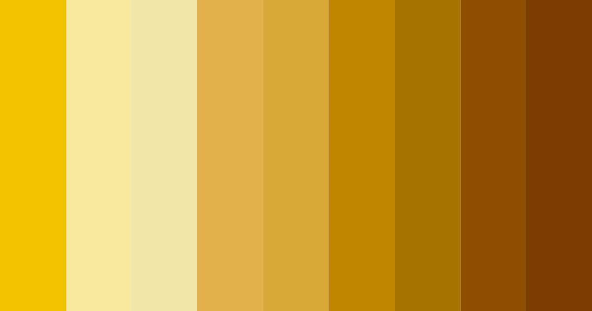Download golden harvest color palette PNG image (landscape)
