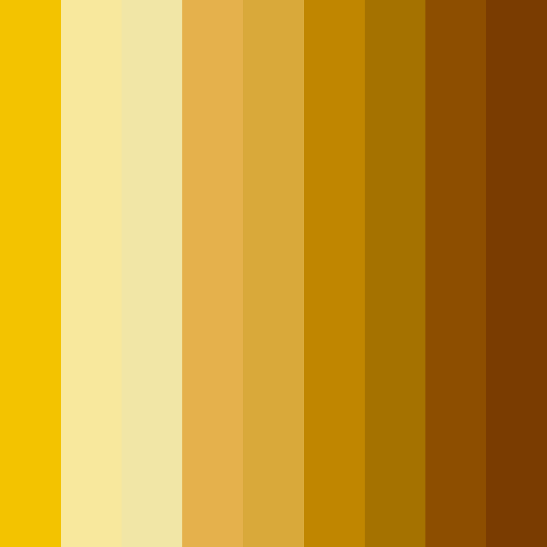 Download golden harvest color palette PNG image (square)