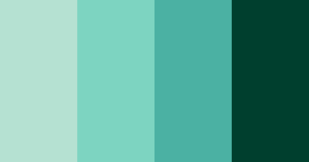 Download dark teal color palette PNG image (landscape)