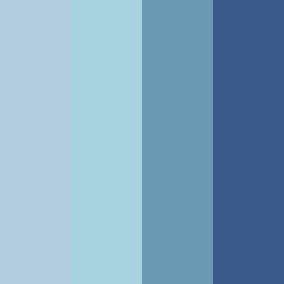 Download blue morning color palette PNG image (square)