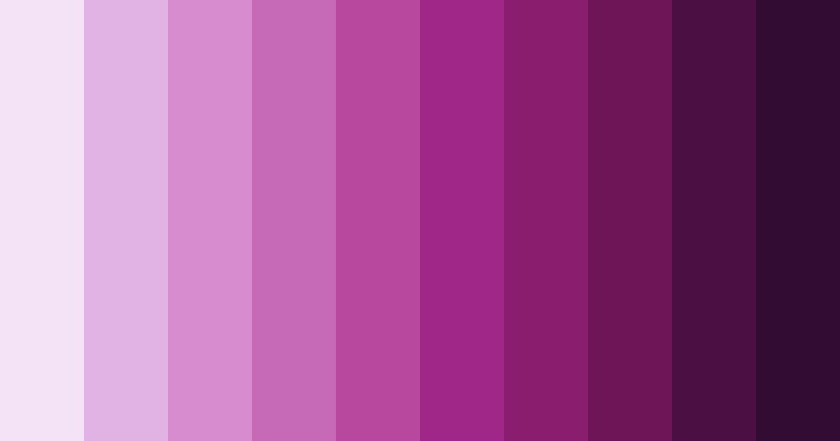 Download blooming violets color palette PNG image (landscape)