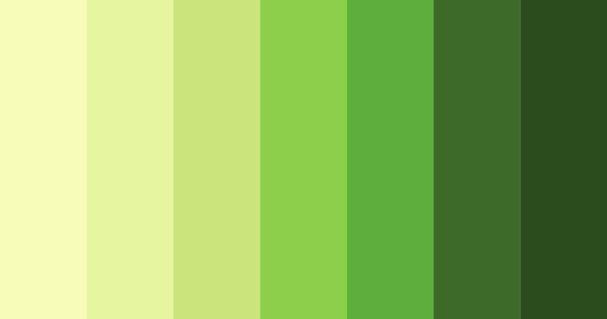Download verdant harmony color palette PNG image (landscape)