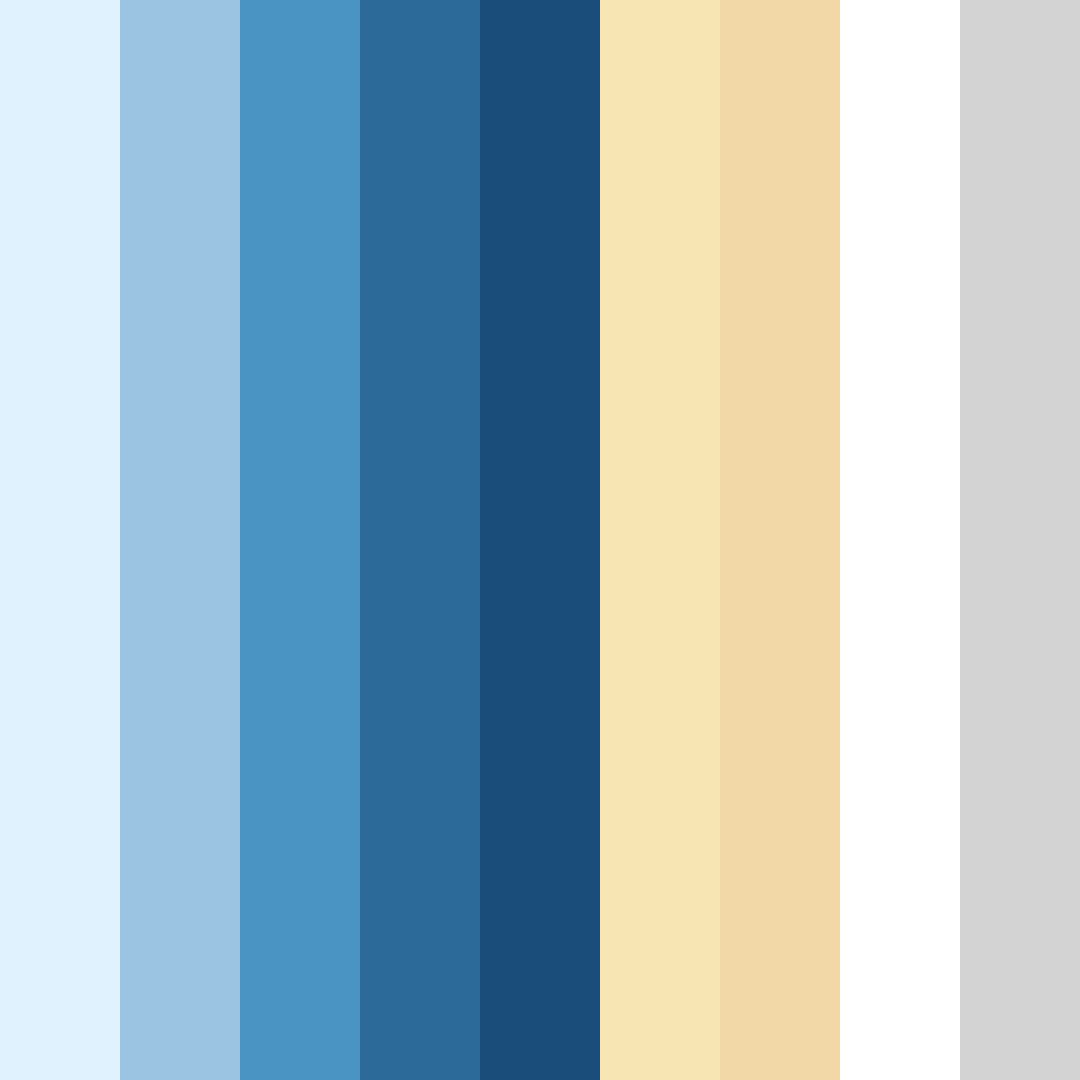 Download serene horizon color palette PNG image (square)