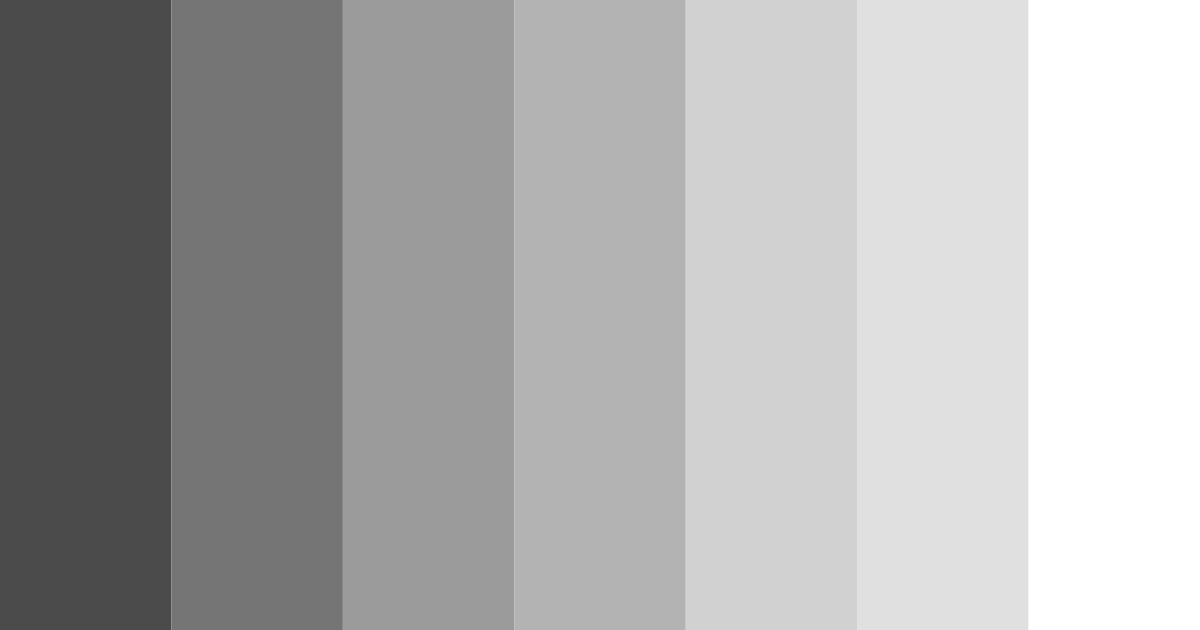 Download shades of gray color palette PNG image (landscape)