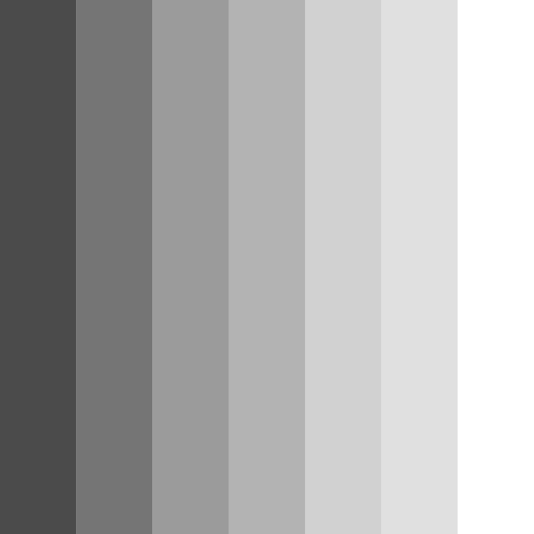 Download shades of gray color palette PNG image (square)
