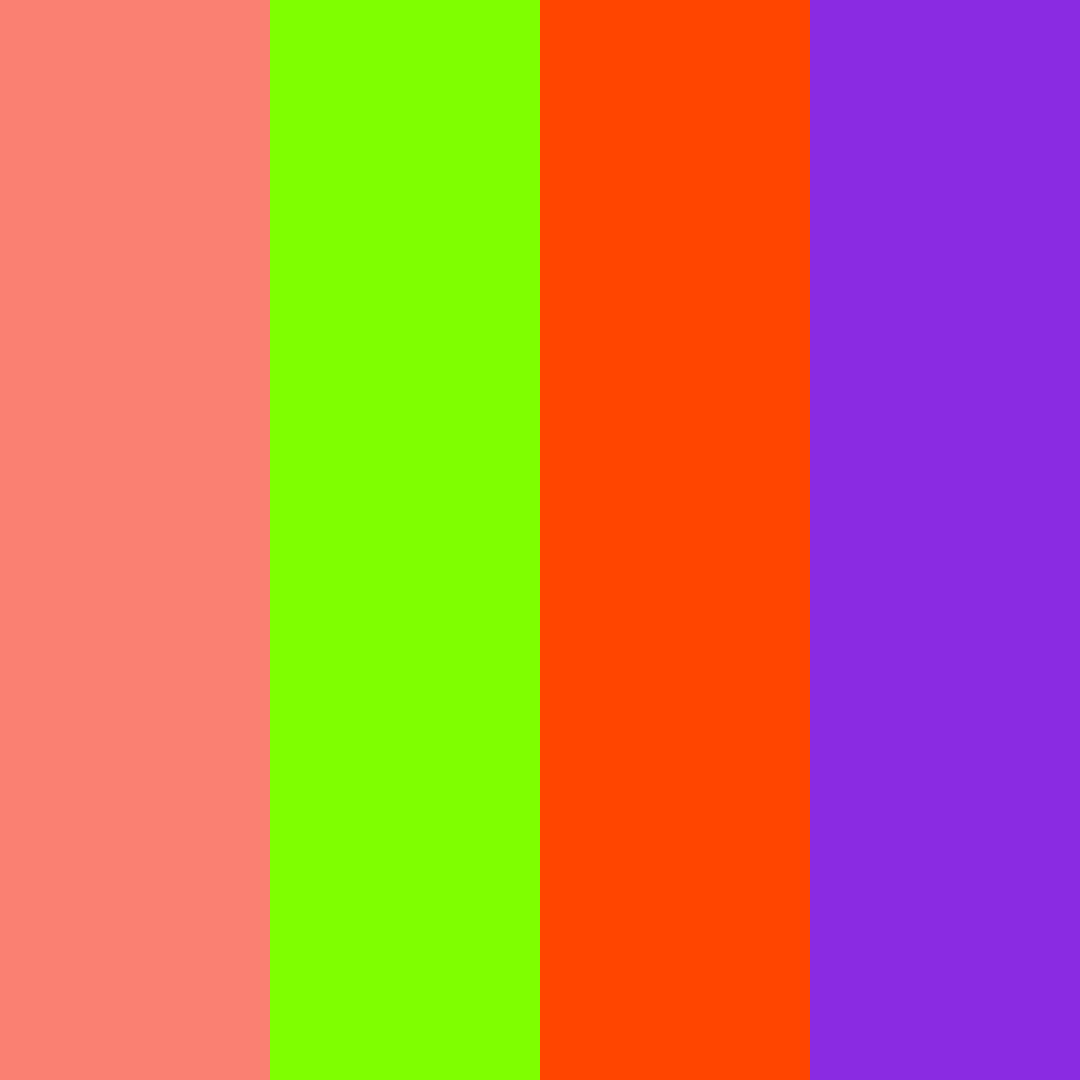 Download salmon spring sunset color palette PNG image (square)