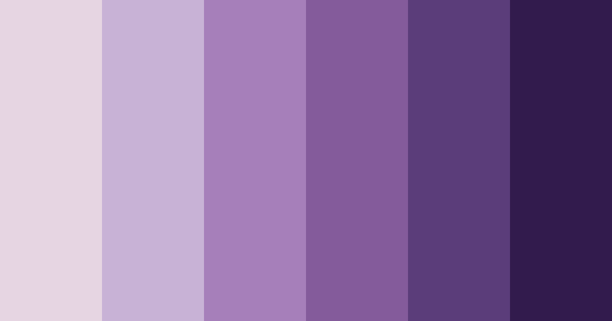 Download shades of violet color palette PNG image (landscape)