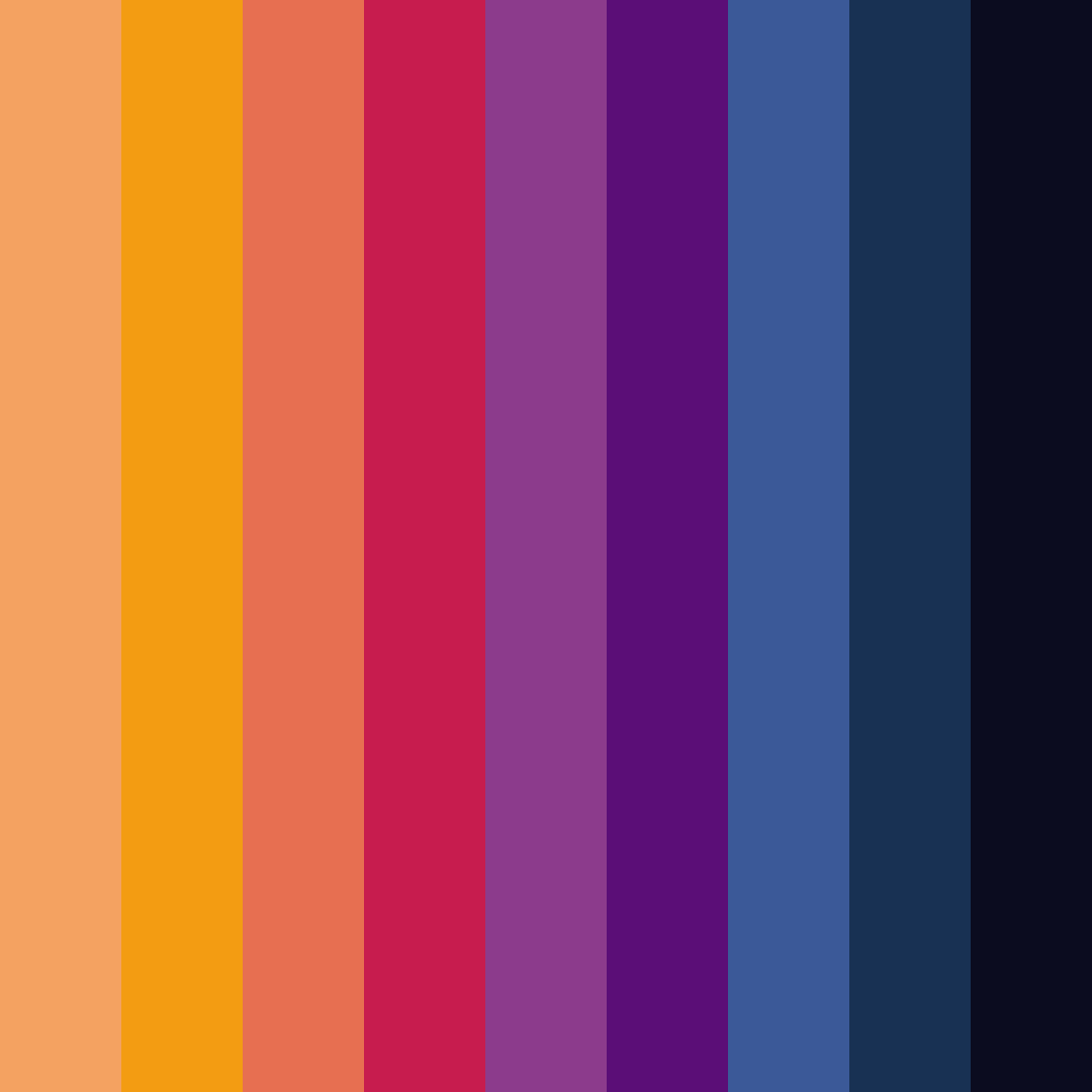 Download blue red flash color palette PNG image (square)