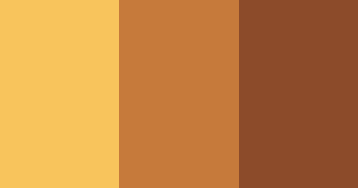 Download rustic amber color palette PNG image (landscape)