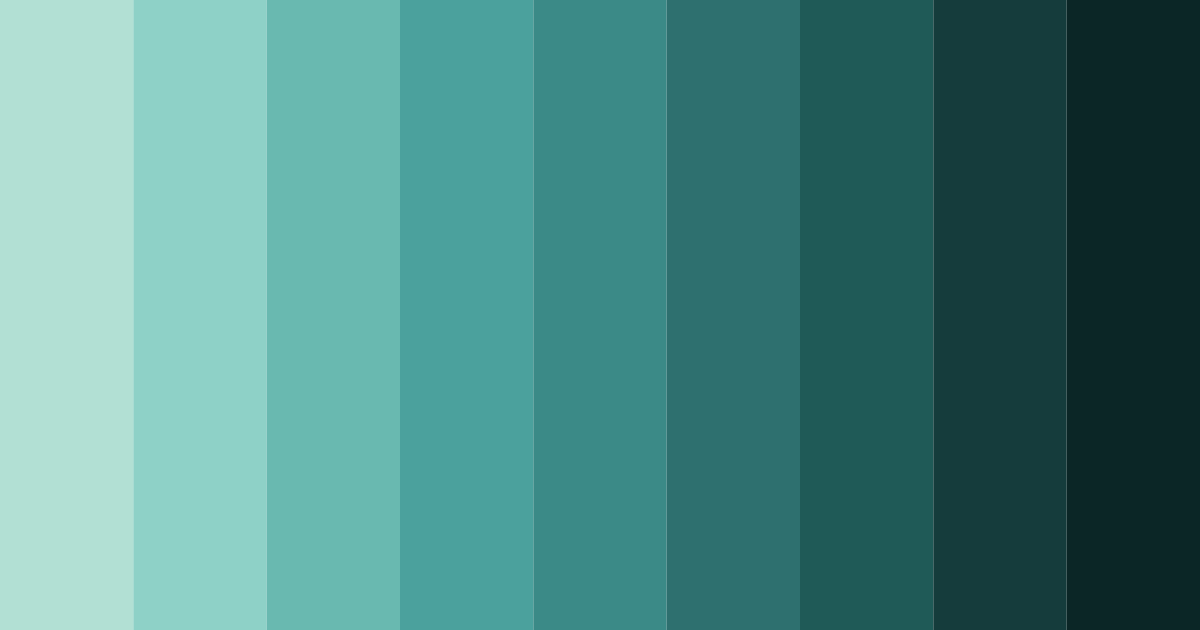 Download emerald depths color palette PNG image (landscape)