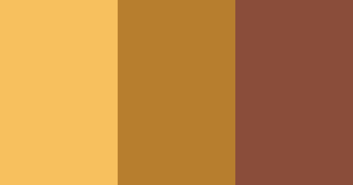 Download rustic amber color palette PNG image (landscape)