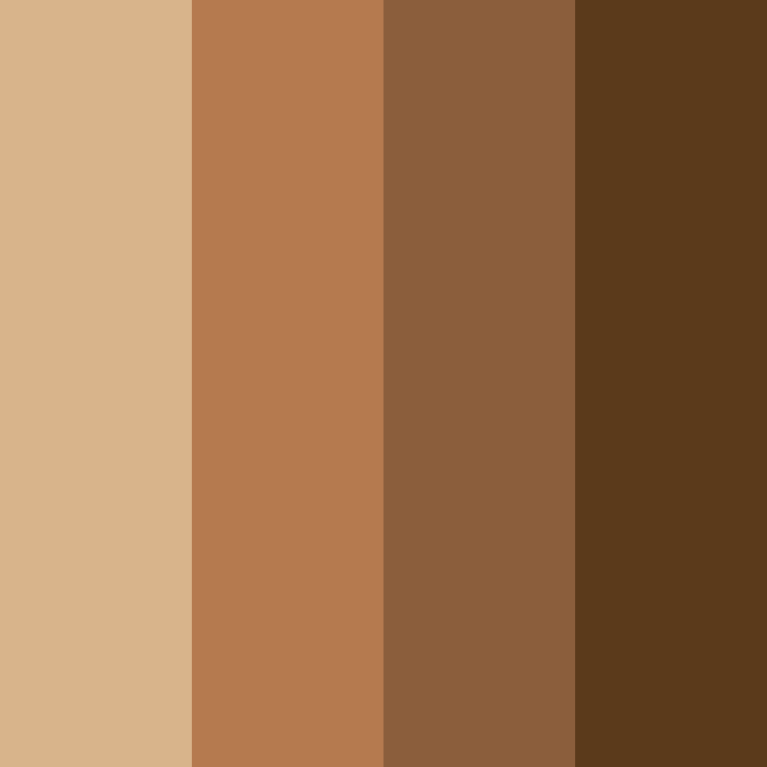 Download warm brown color palette PNG image (square)