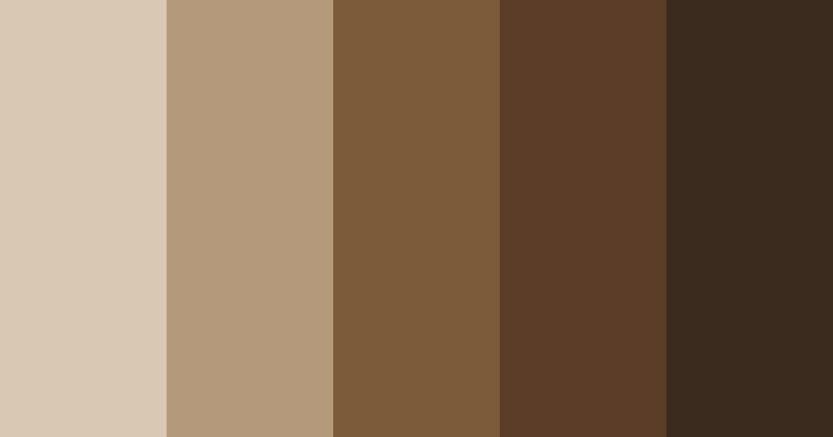 Download earthy brown color palette PNG image (landscape)