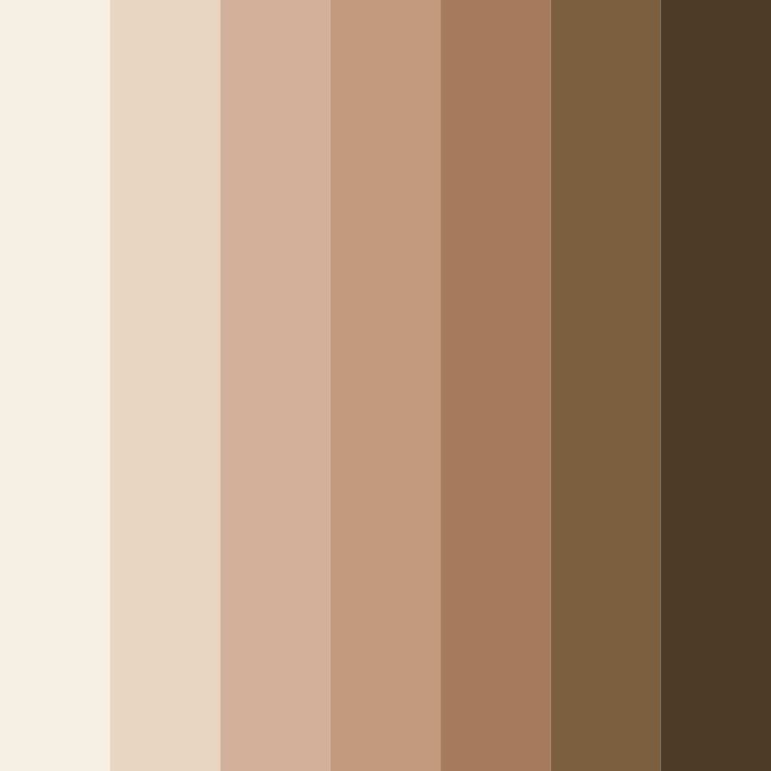 Download beige desert color palette PNG image (square)