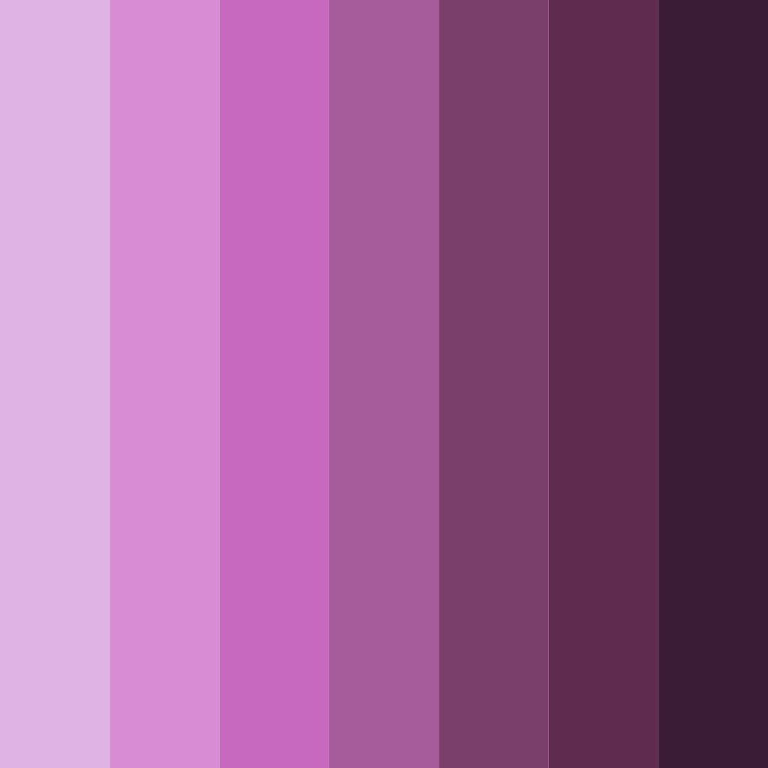 Download purple passion color palette PNG image (square)