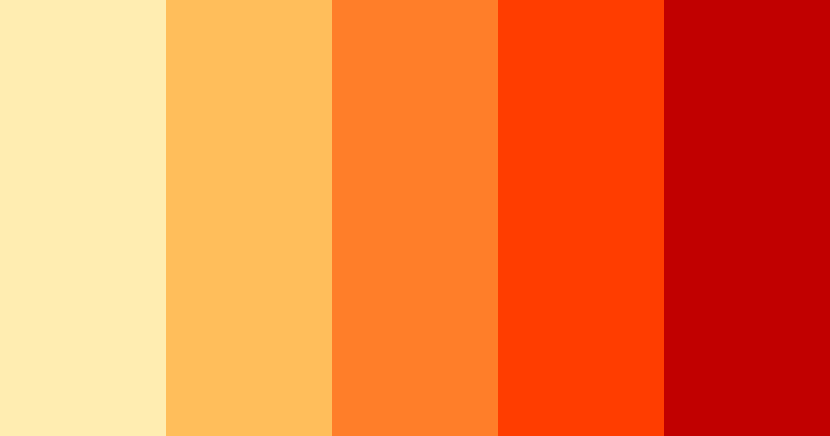 Download orange firework color palette PNG image (landscape)