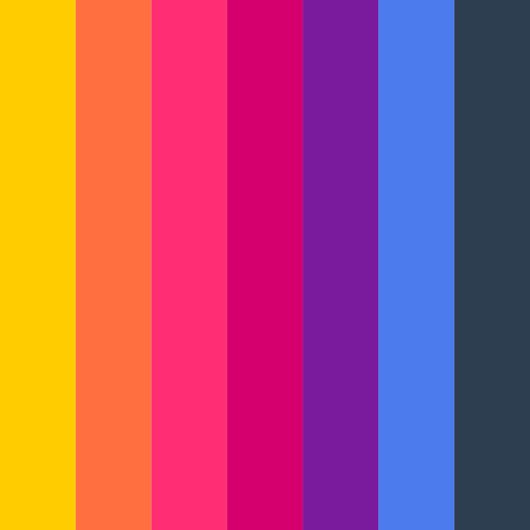 Download vibrant unity color palette PNG image (square)