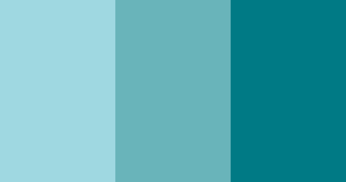 Download teal calm color palette PNG image (landscape)