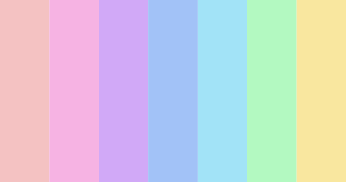 Download pastel pink color palette PNG image (landscape)