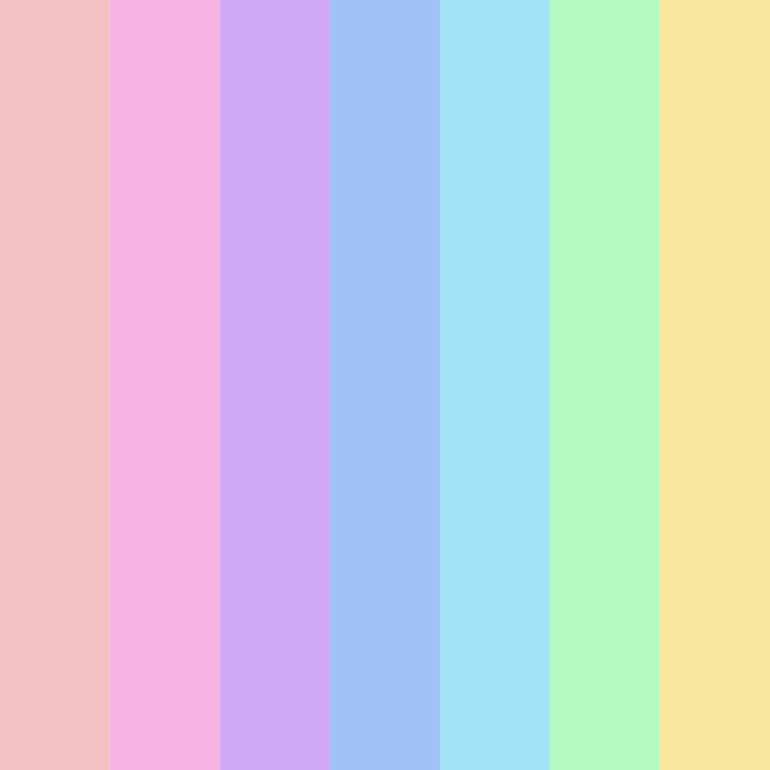 Download pastel pink color palette PNG image (square)