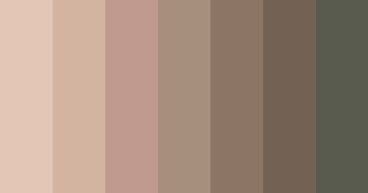 Download muted brown color palette PNG image (landscape)