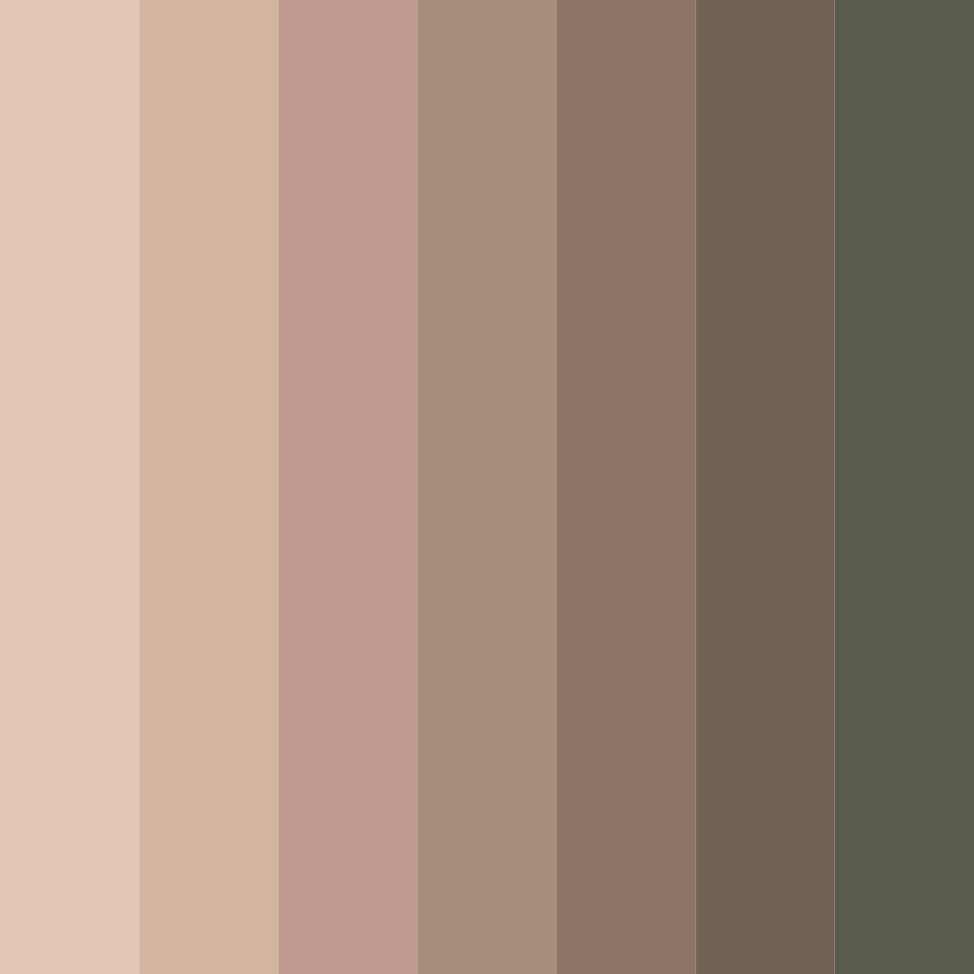 Download muted brown color palette PNG image (square)