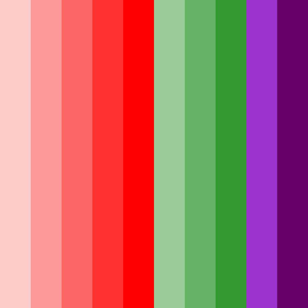 Download red green purple blend color palette PNG image (square)