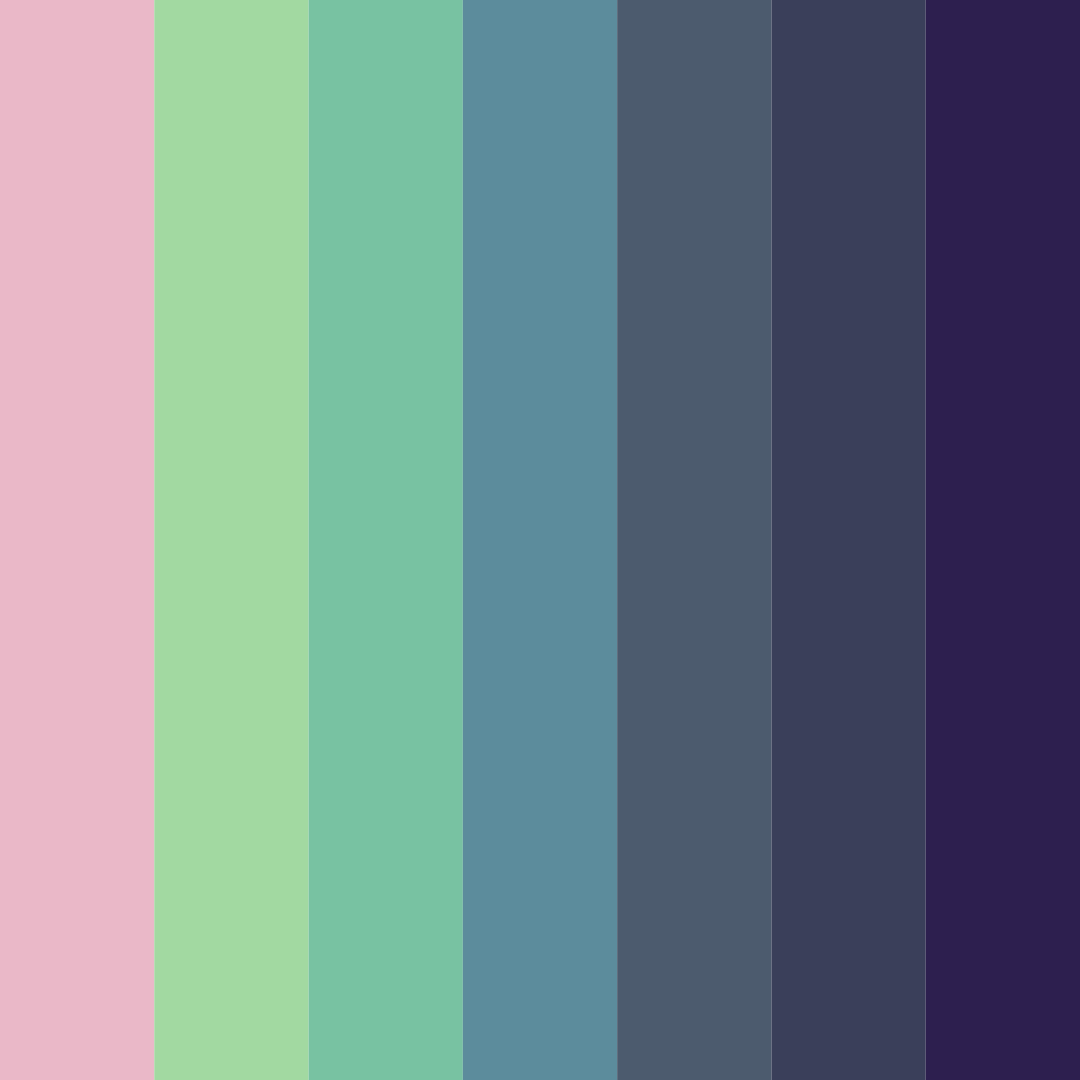 Download shades of red green purple color palette PNG image (square)