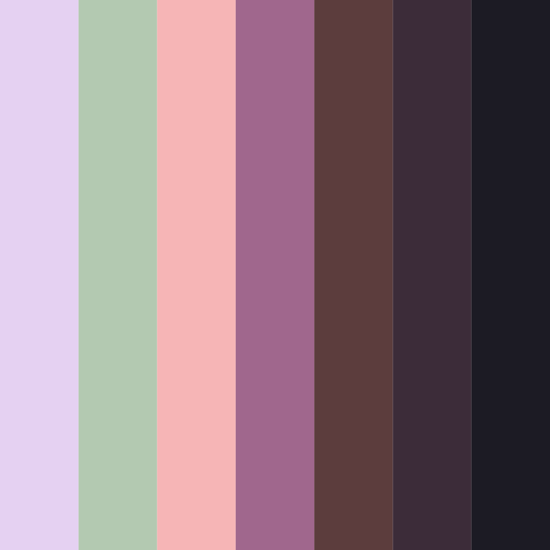 Download contrasting purple and green color palette PNG image (square)