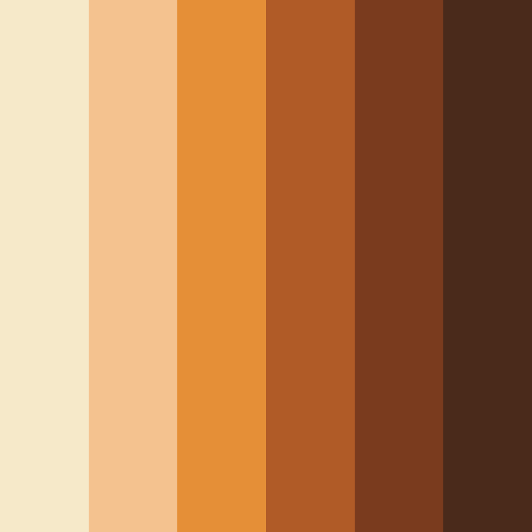 Download brown undertale color palette PNG image (square)
