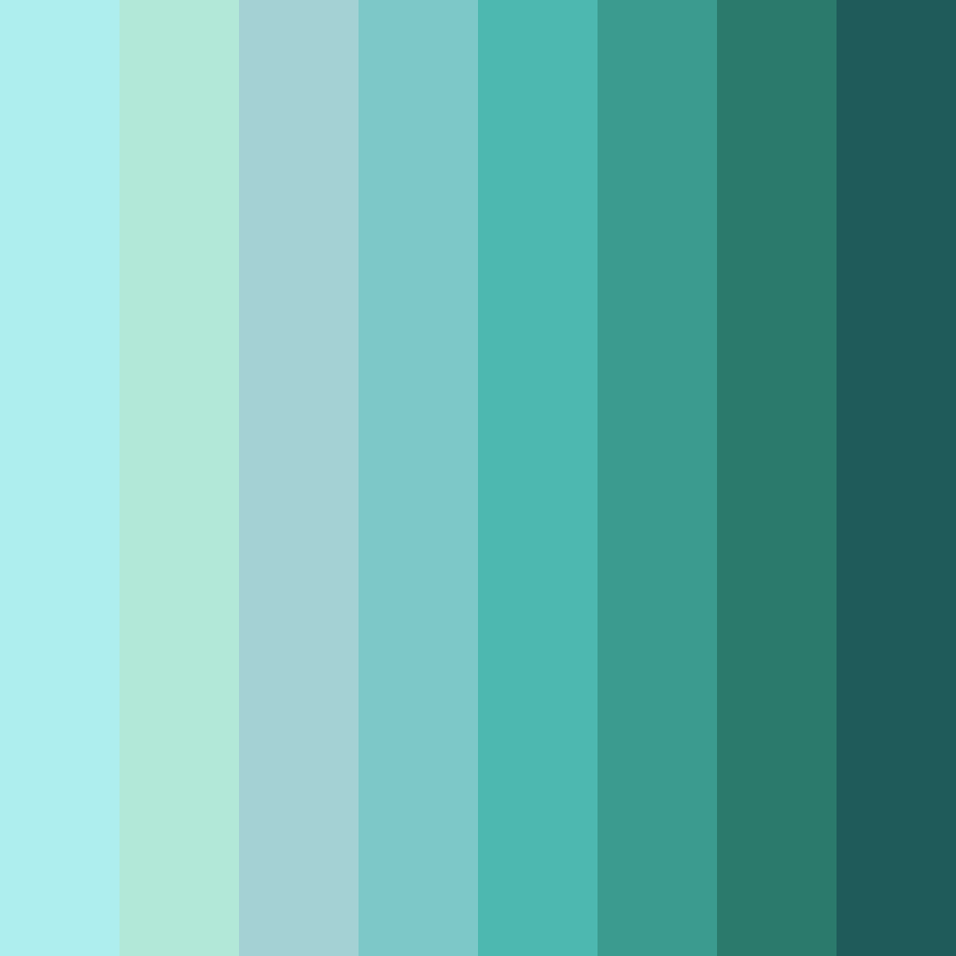 Download teal hope color palette PNG image (square)