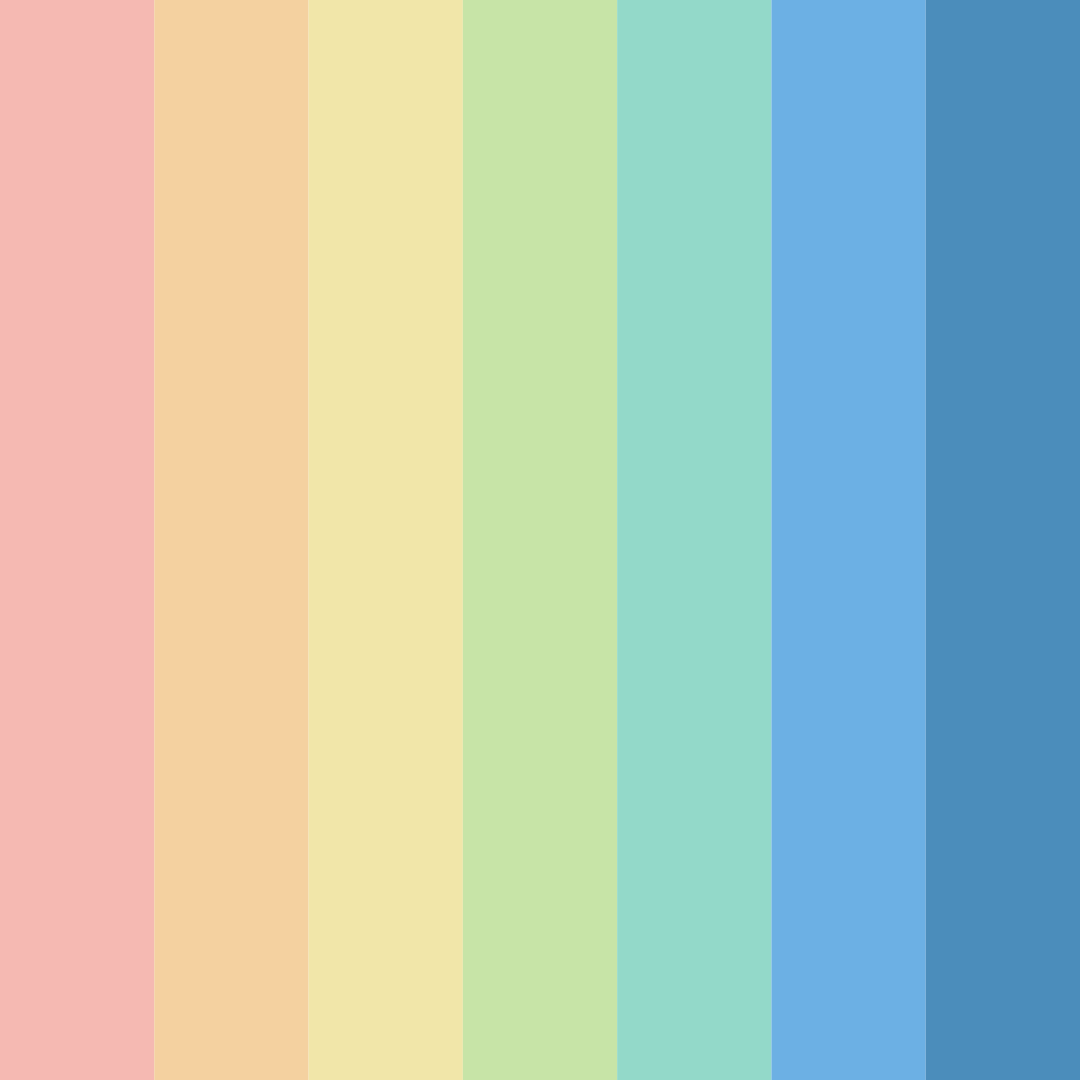 Download serenity spectrum color palette PNG image (square)
