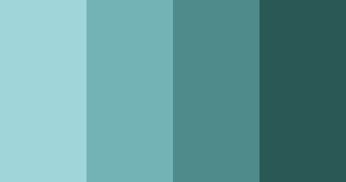 Download vintage teal dream color palette PNG image (landscape)