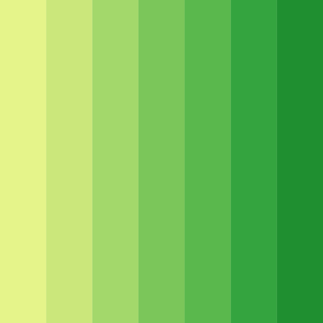 Download neon green delight color palette PNG image (square)
