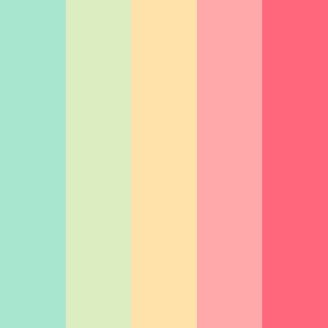 Download whimsical woodlands color palette PNG image (square)