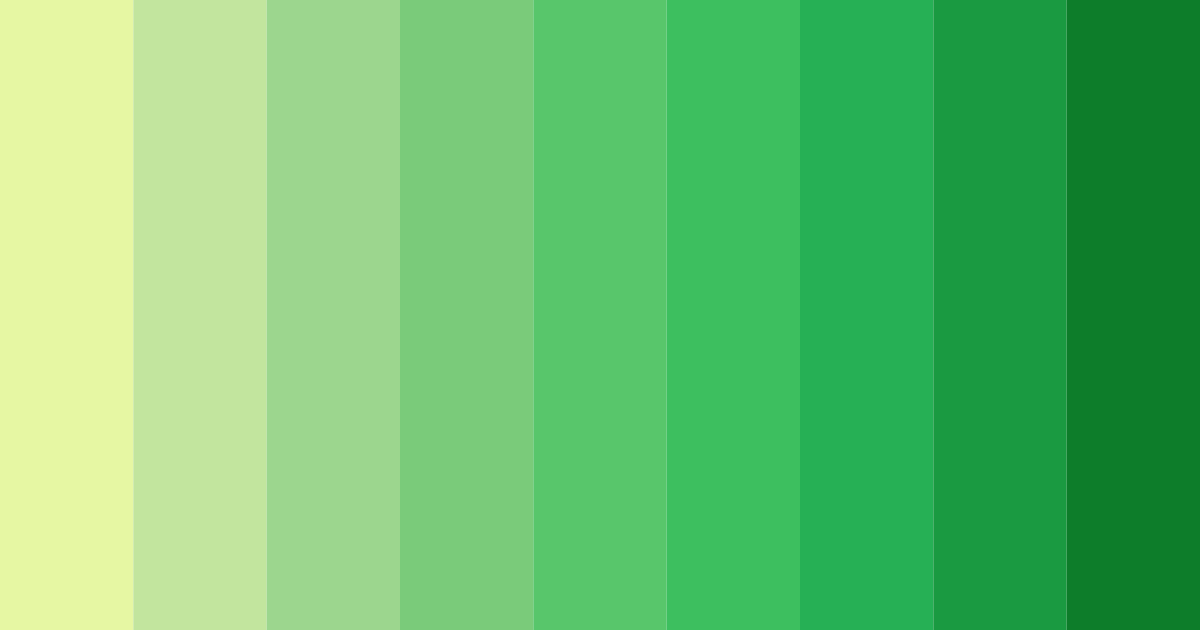 Download luminous lime burst color palette PNG image (landscape)