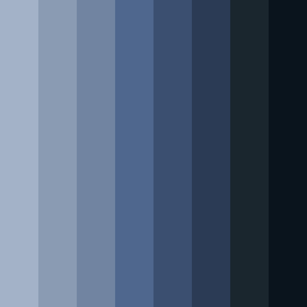Download midnight depths color palette PNG image (square)