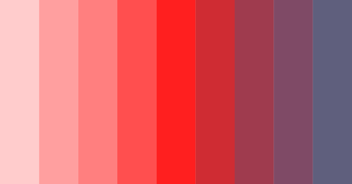Download red rainbow color palette PNG image (landscape)