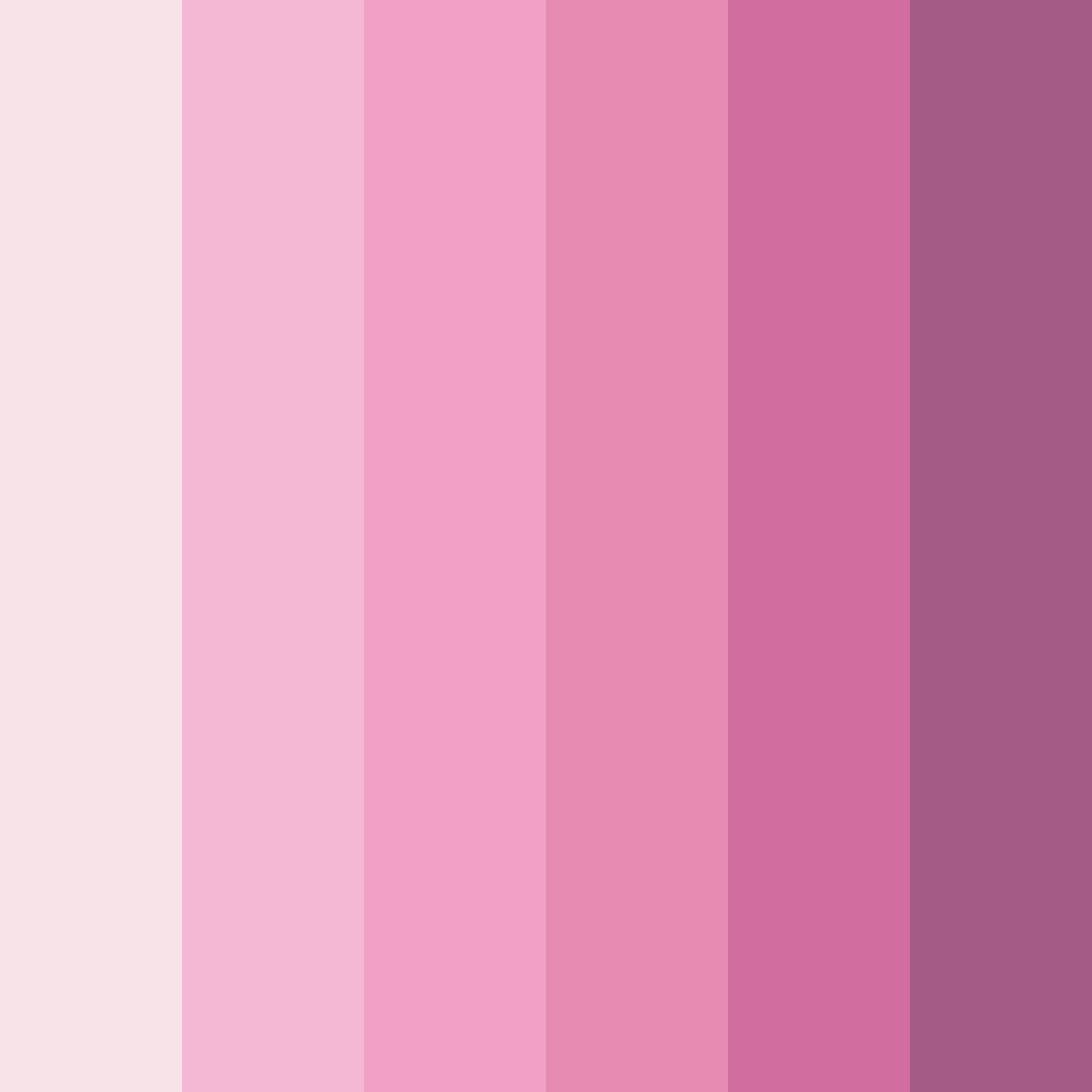 Download pink bridal color palette PNG image (square)