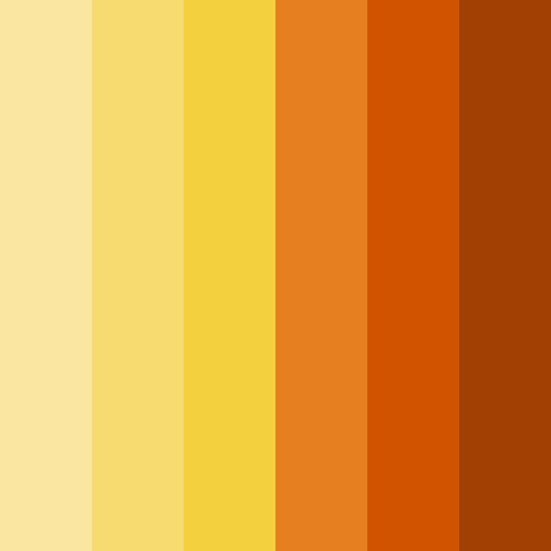 Download golden sunset harvest color palette PNG image (square)
