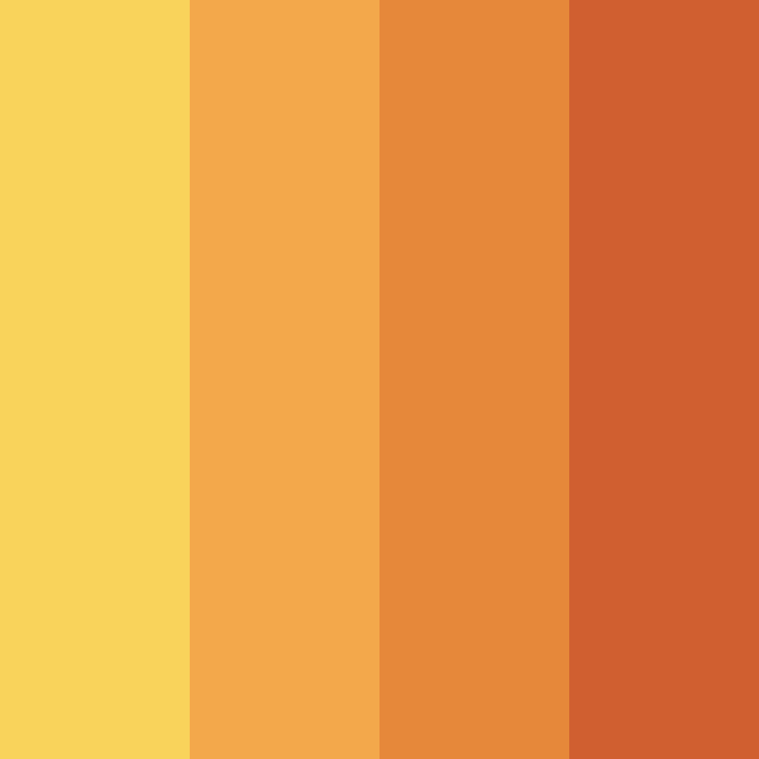 Download golden sunset harvest color palette PNG image (square)