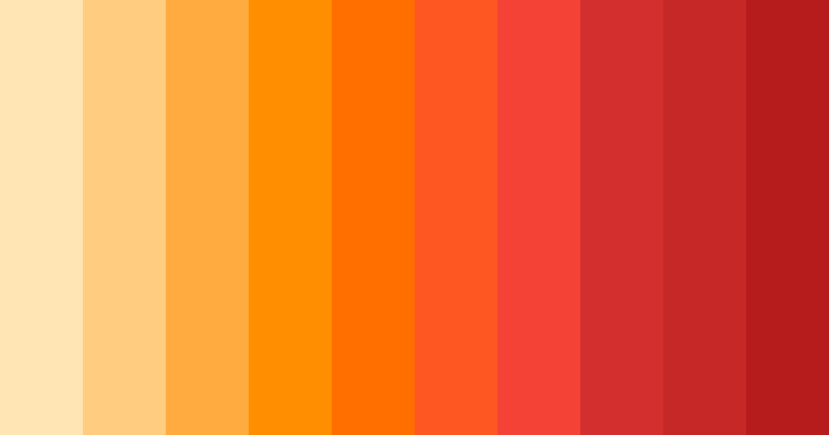 Download fiery sunset delight color palette PNG image (landscape)
