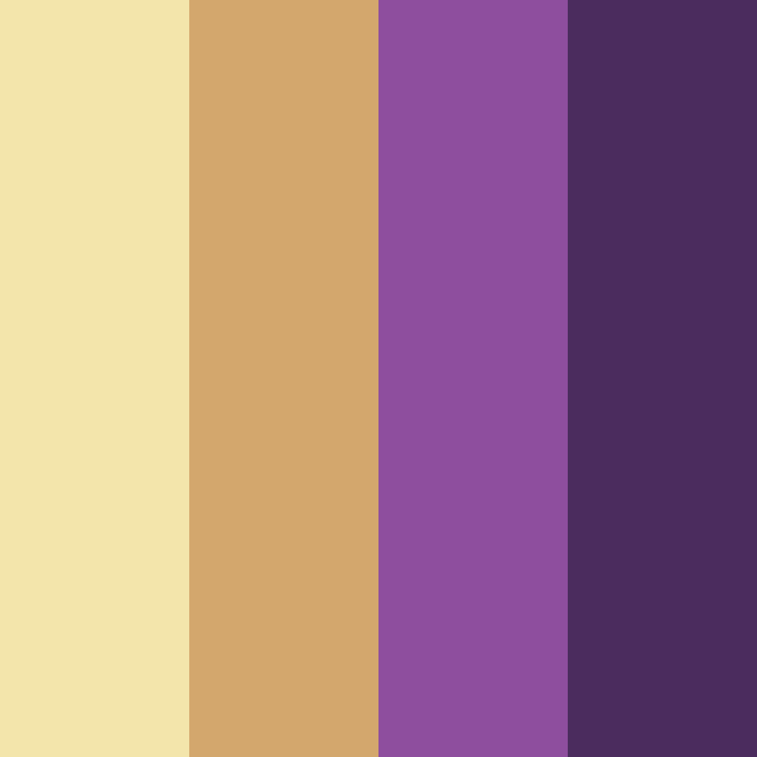 Download purple sunset color palette PNG image (square)