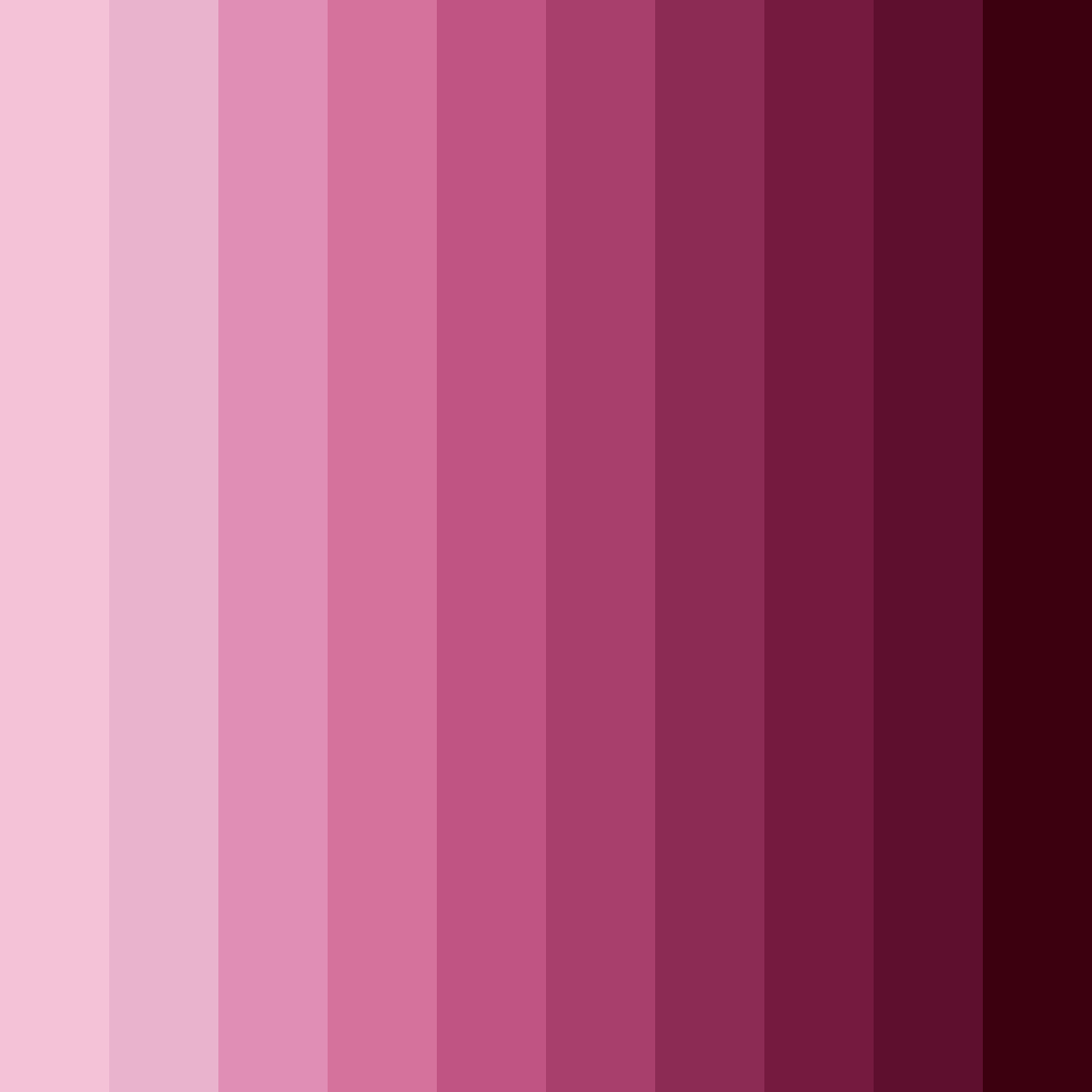 Download pink blooms color palette PNG image (square)