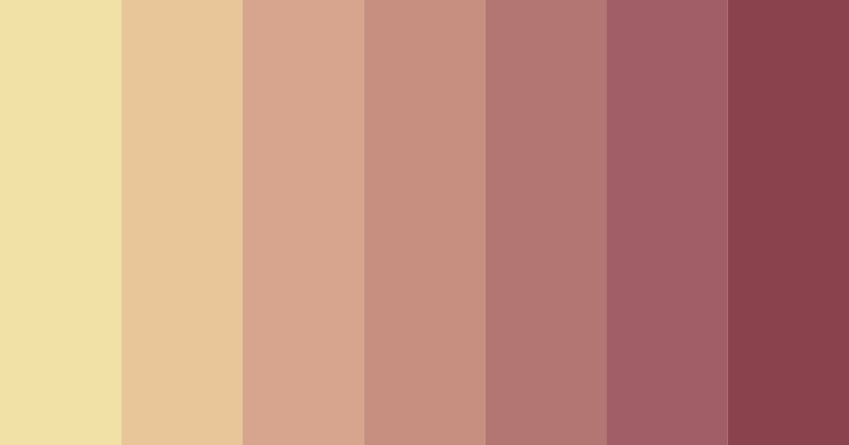 Download rosewood shades color palette PNG image (landscape)