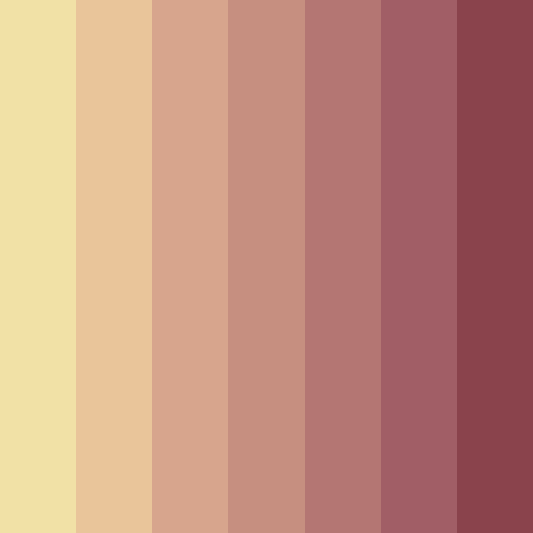 Download rosewood shades color palette PNG image (square)