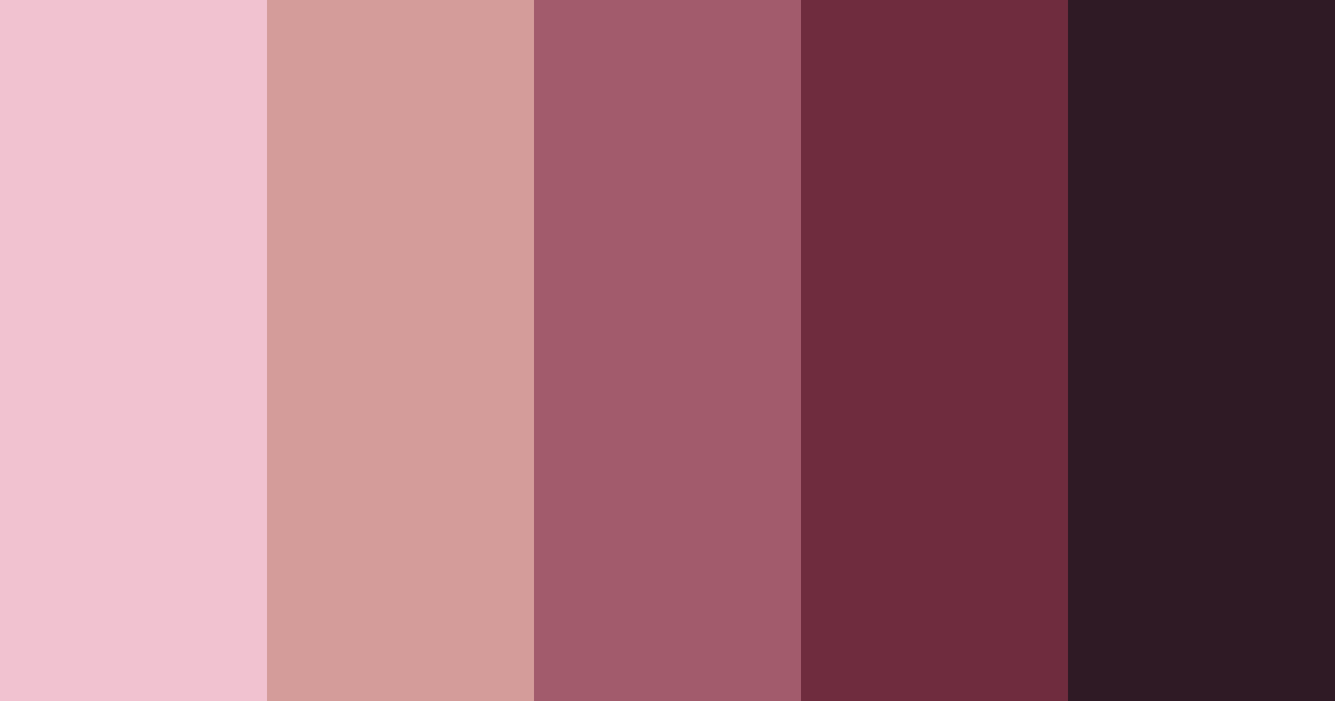 Download burgundy night color palette PNG image (landscape)