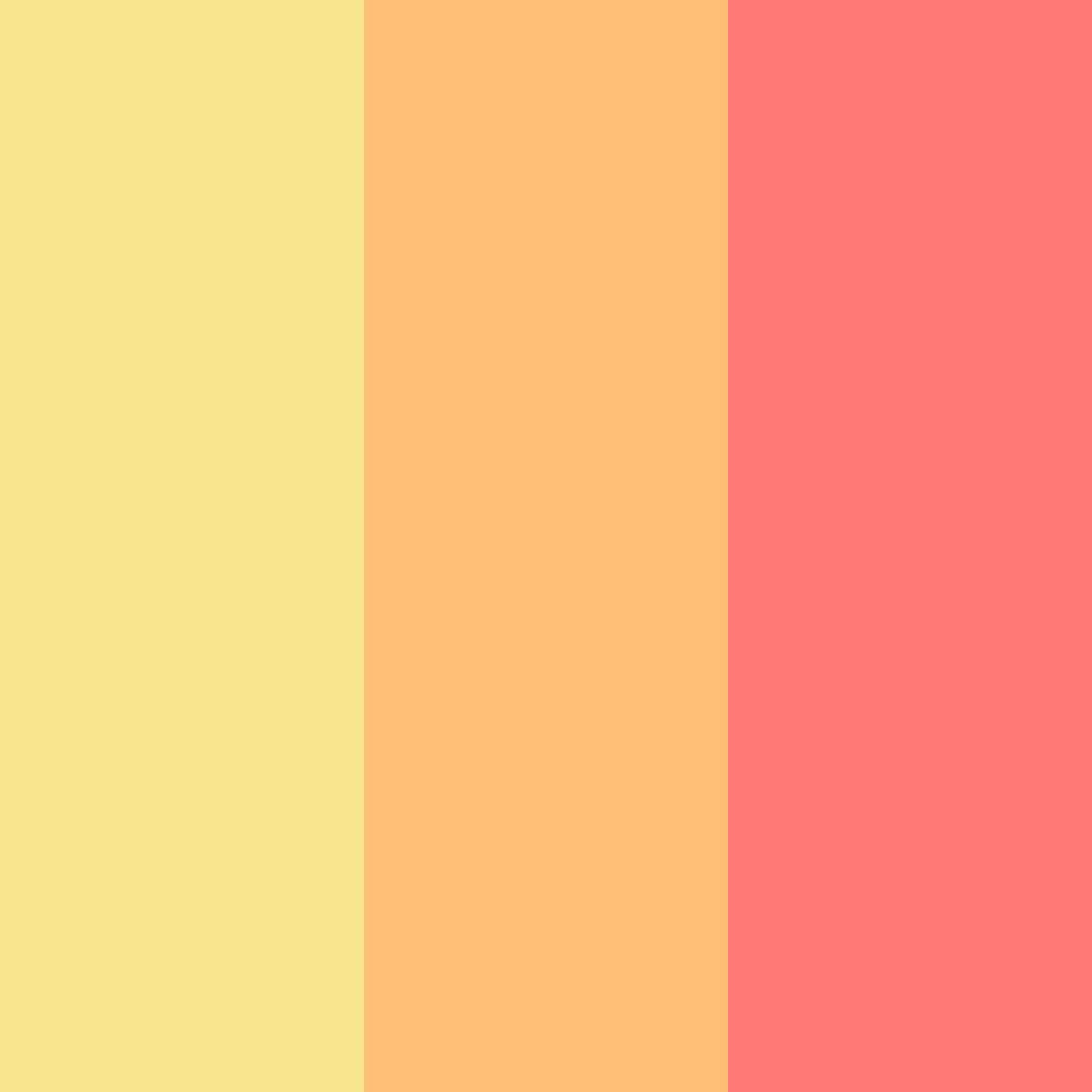 Download sunset shades color palette PNG image (square)